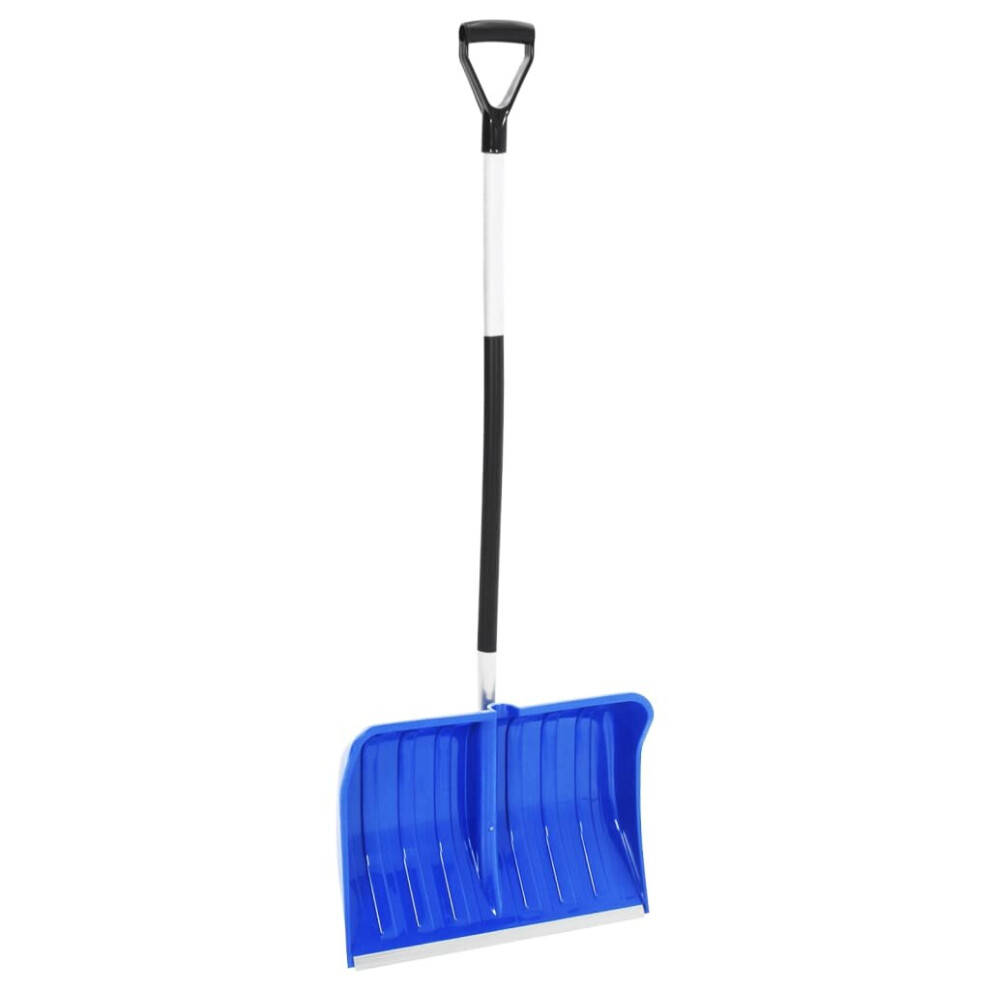 vidaXL Snow Shovel Blue 145 cm Aluminium Shoveling Tool Snow Scoop Remover