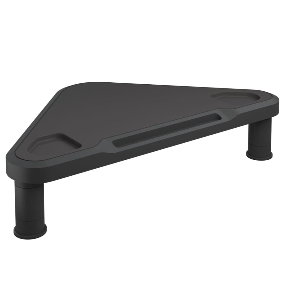 Vidaxl Corner Monitor Stand Black Screen Riser Desk Stand Monitor Desk Mount