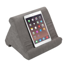Orange Esel - Tablet-Kissen - Grau