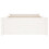 VidaXL vidaXL Bed Frame Bed Base Platform Bed White Solid Wood 75x190 cm Small Single 5