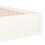 VidaXL vidaXL Bed Frame Bed Base Platform Bed White Solid Wood 75x190 cm Small Single 7