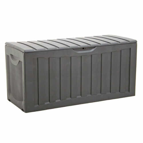 VidaXL vidaXL Storage Box Black 118x53x57 cm Polypropylene Storage Chest Blanket Box 1
