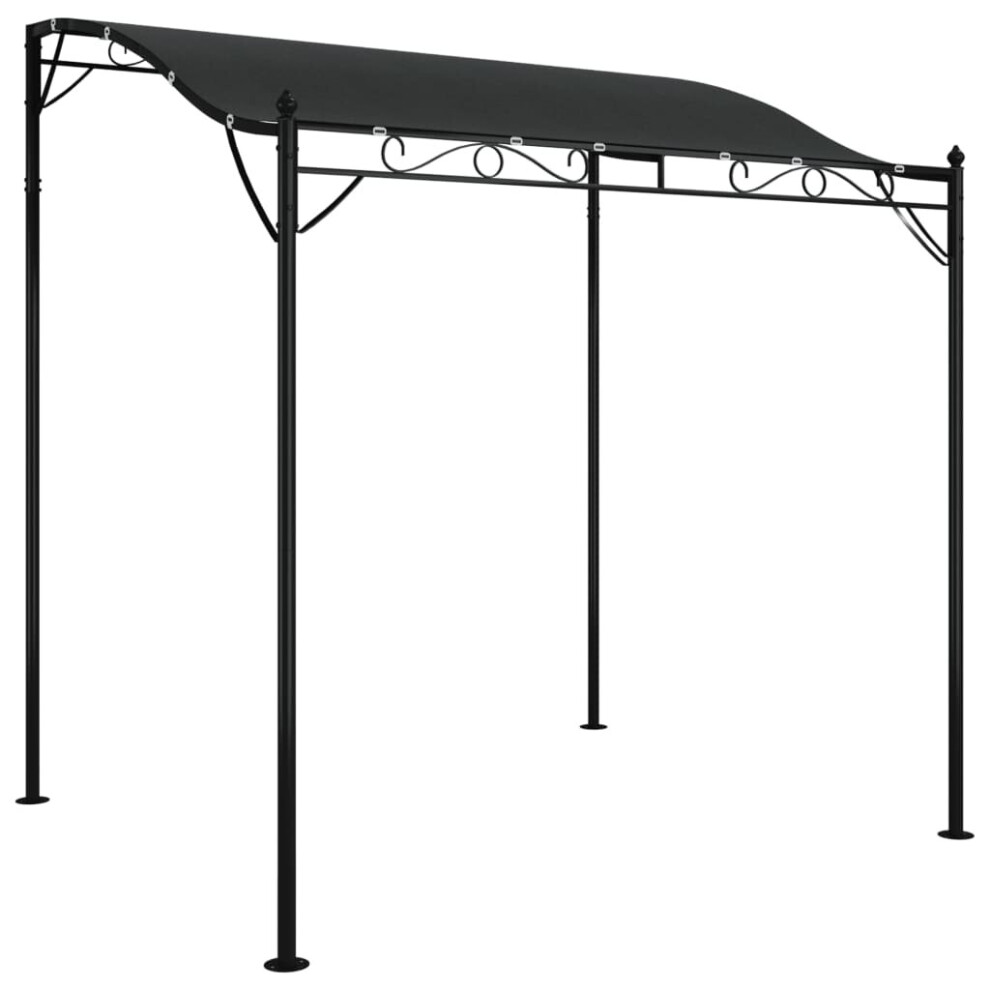 vidaXL Canopy Anthracite 2x2.3 m 180 g/m² Fabric and Steel Garden Gazebo Tent