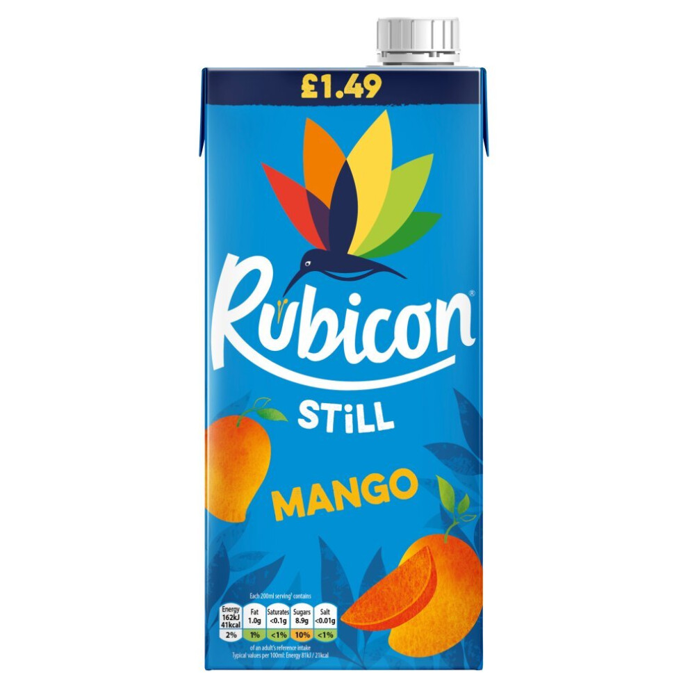 Rubicon Still Mango Juice Drink 1 Litre (Pack of 12)