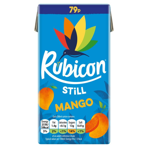Rubicon Rubicon Still Mango Juice Drink 288ml (Pack of 27) 1