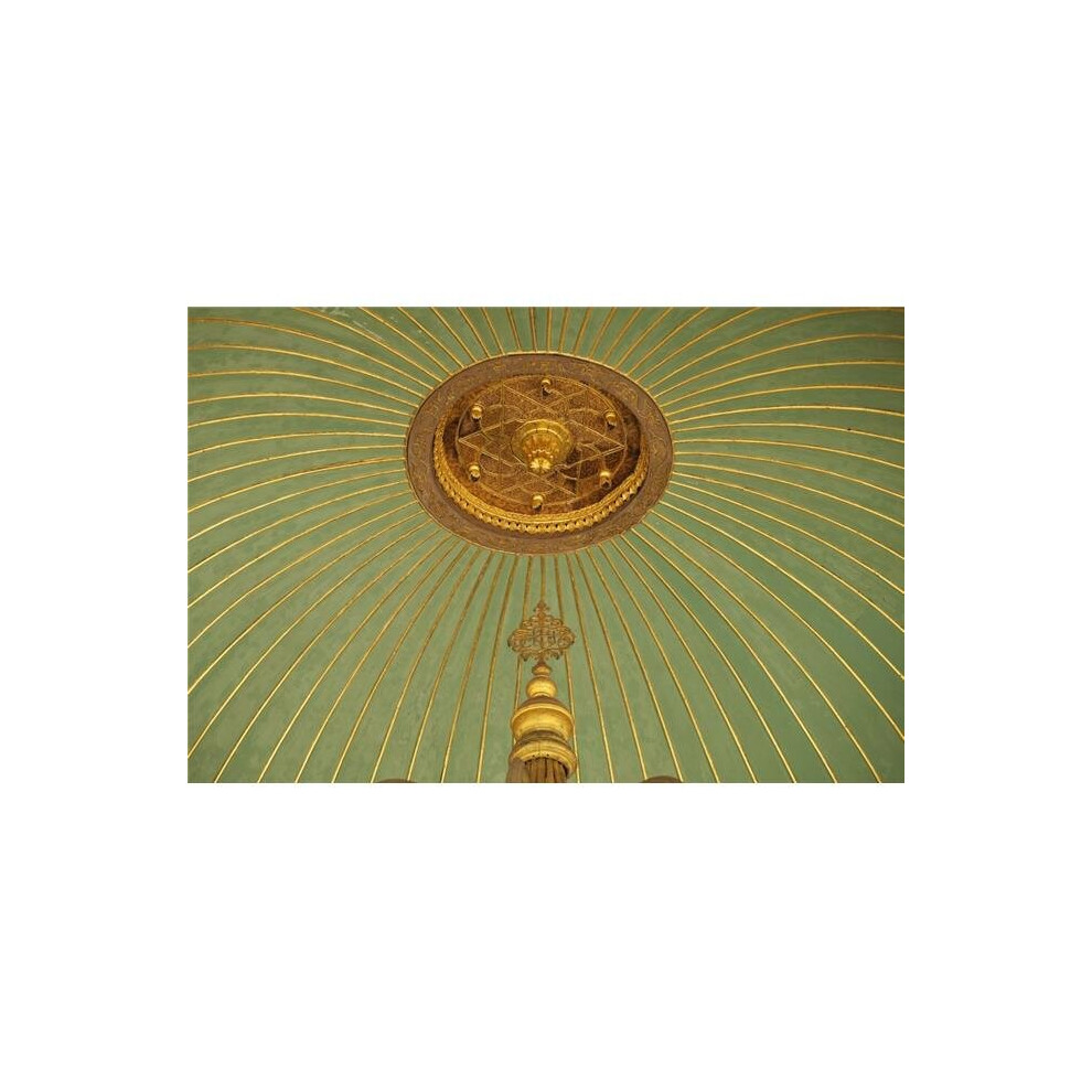 Posterazzi DPI1892974 Turkey, Detail of ceiling of washing area outside Hagia Sofia - Istanbul Poster Print, 19 x 12
