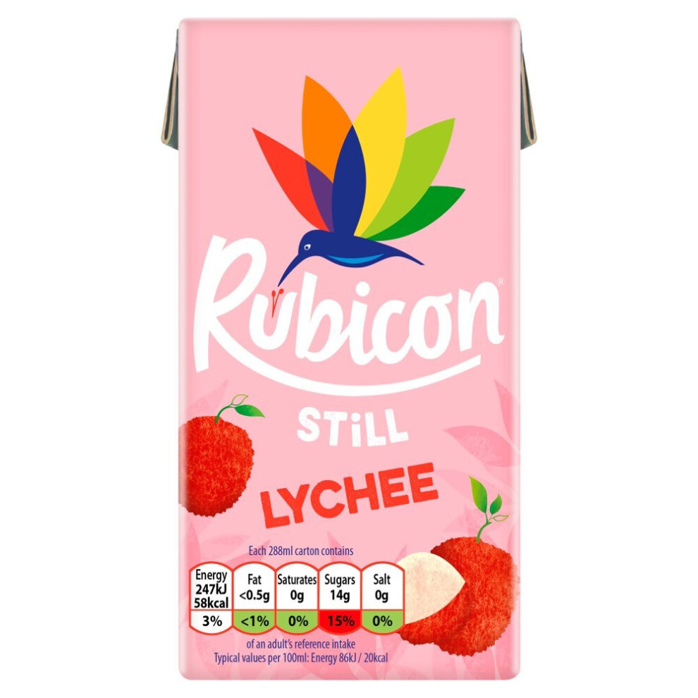 Rubicon Lychee Exotic Juice Drink 288ml Carton (Pack of 27)