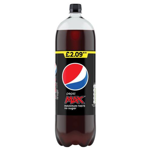 Pepsi Pepsi Max No Sugar Cola 2L (Pack of 6) 1