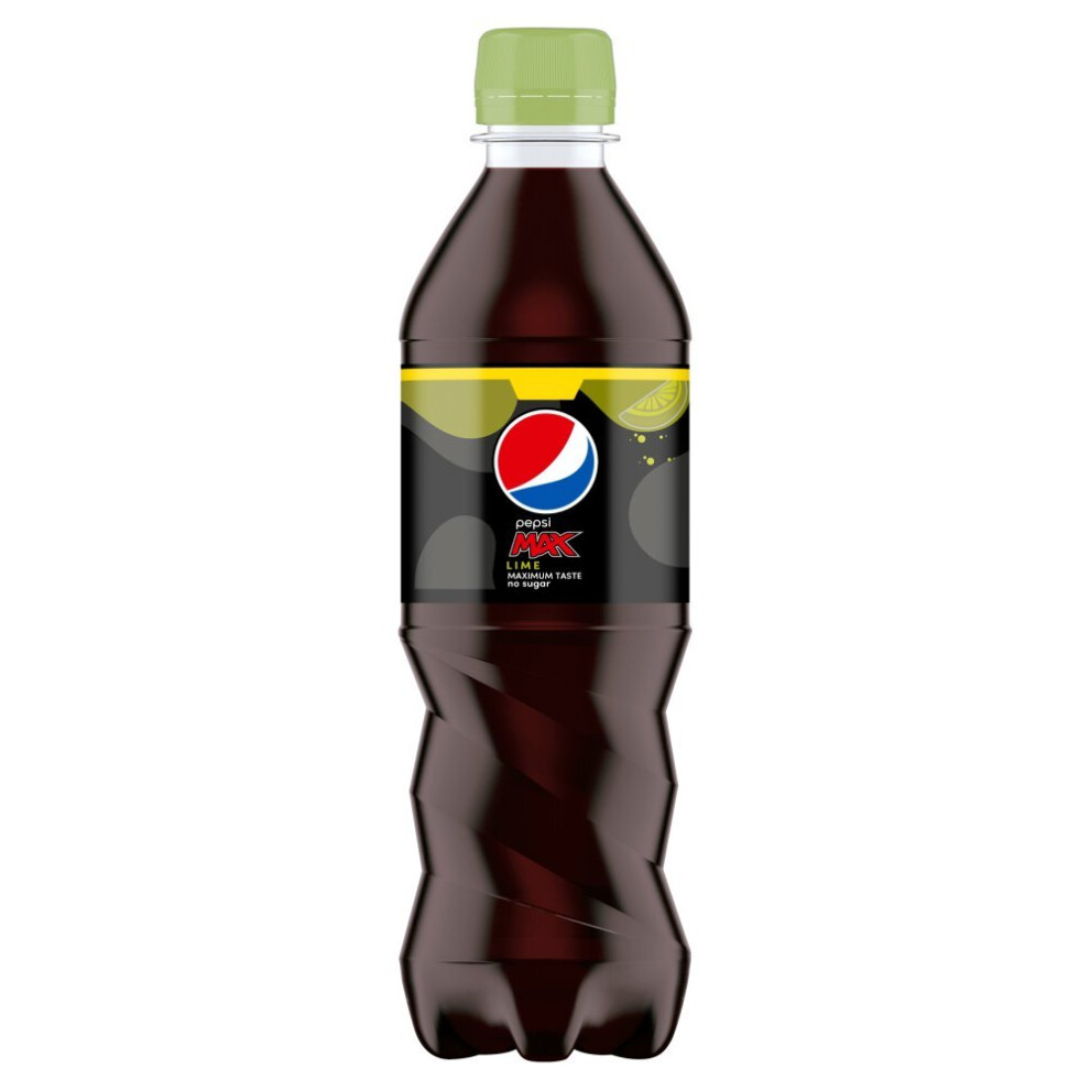 Pepsi Max Lime No Sugar Cola Bottle 500Ml (Pack Of 12)