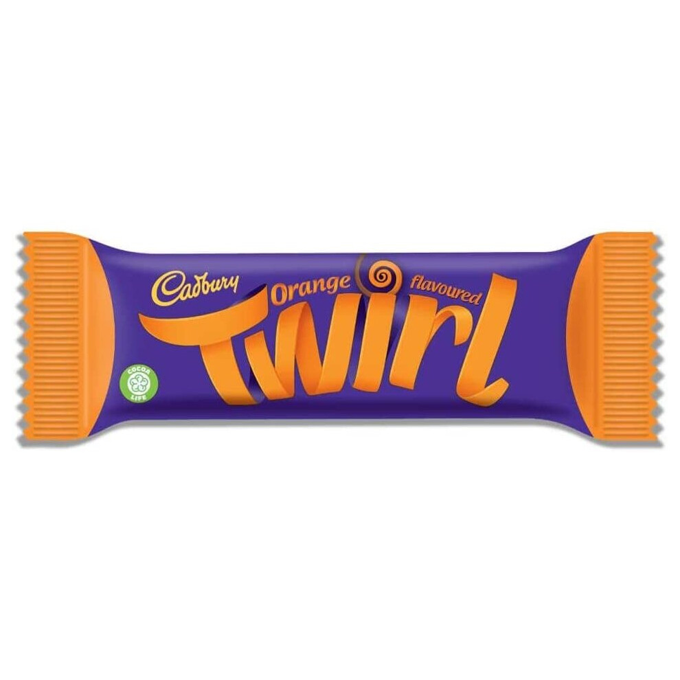 Cadbury Twirl Orange Chocolate Bar, 43 g X 6