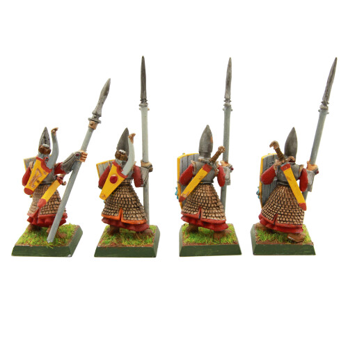 Pre-painted High Elf Spearmen | 25mm Royal Guard 2
