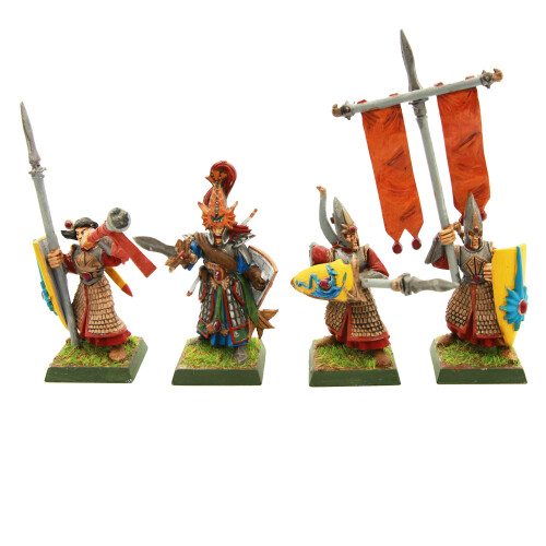 Pre-painted High Elf Officers | 25mm Royal Guard