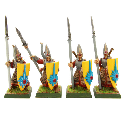 Pre-painted High Elf Spearmen | 25mm Royal Guard