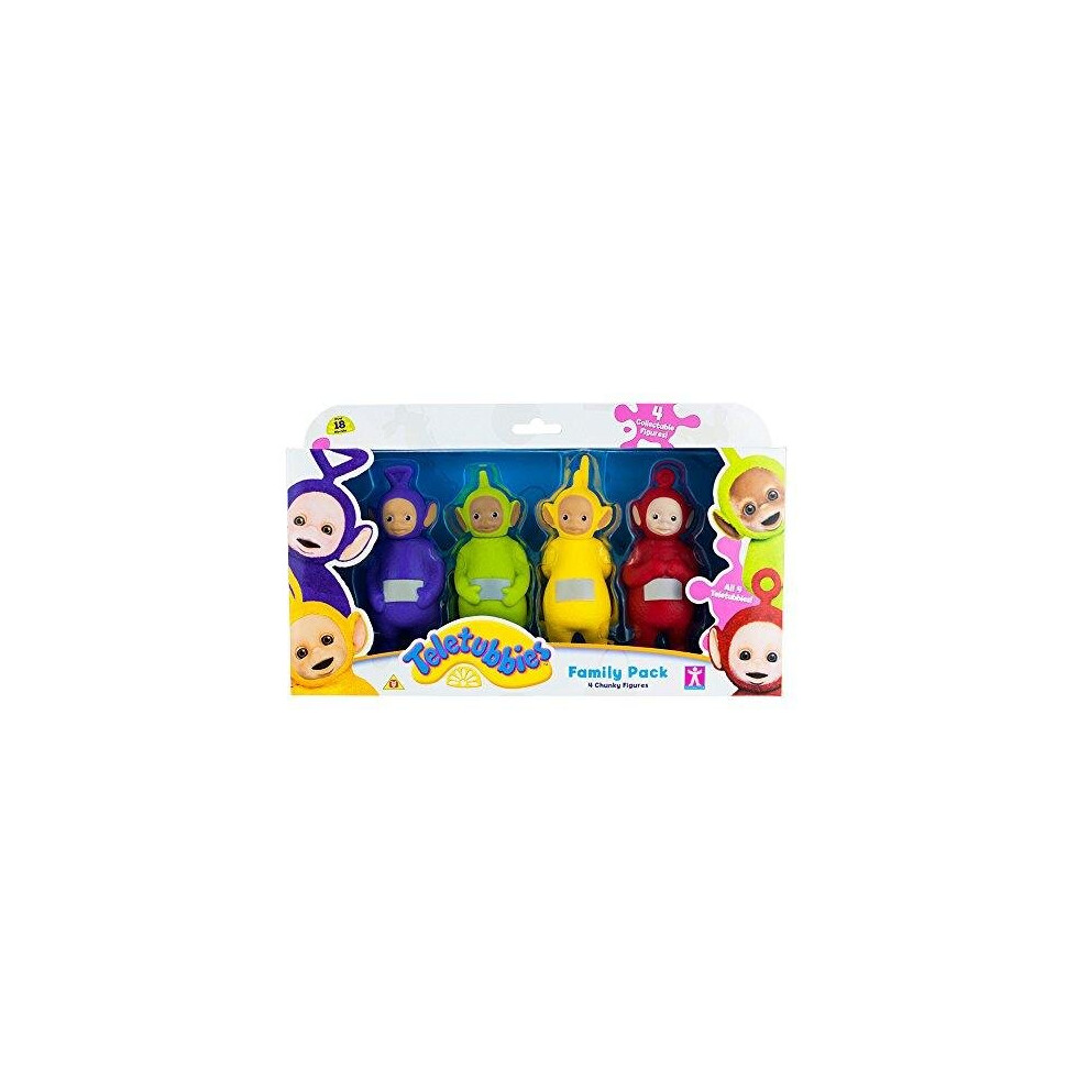 New Teletubbies 4 Chunky Figures Family Pack