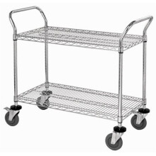 Wire Shelf Conductive Mobile Utility Cart - 18 x 36 in.