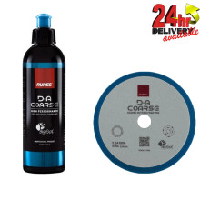 Rupes BigFoot DA Coarse Compound Polish Gel 250ml with Coarse Foam Pad 9.DA180H