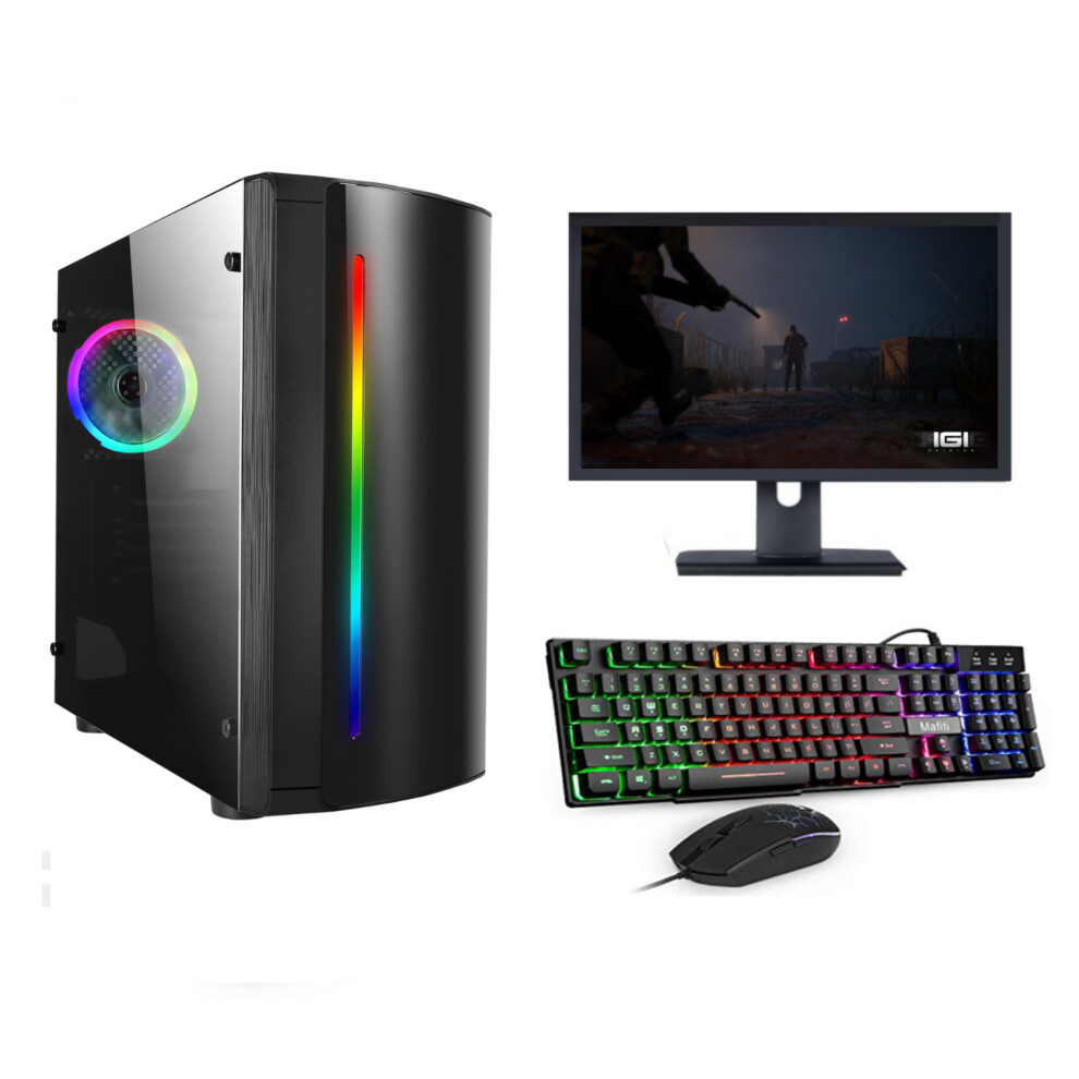 FCS Fast Gaming PC Computer Bundle Intel Quad Core i5 16GB 1TB GT730 Win11