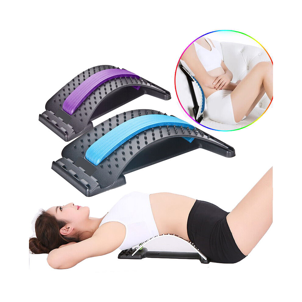 Mdsrjone Back Massager Lumbar Support Stretcher Spinal Board Back Stretcher Lower And Upper Muscle Pain Relief For Herniated Disc