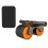 (Orange) Abs Wheel Roller Automatic Rebound Abdominal Wheel Mute Training Exerciser 1