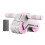 (Pink) Abs Wheel Roller Automatic Rebound Abdominal Wheel Mute Training Exerciser 1