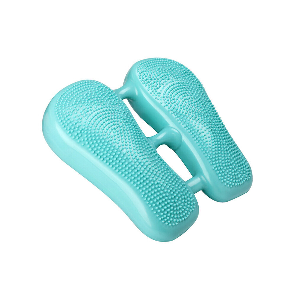 (Green) Inflatable Balance Exercise Stepper Foot Massage Trainer Mini Stepper