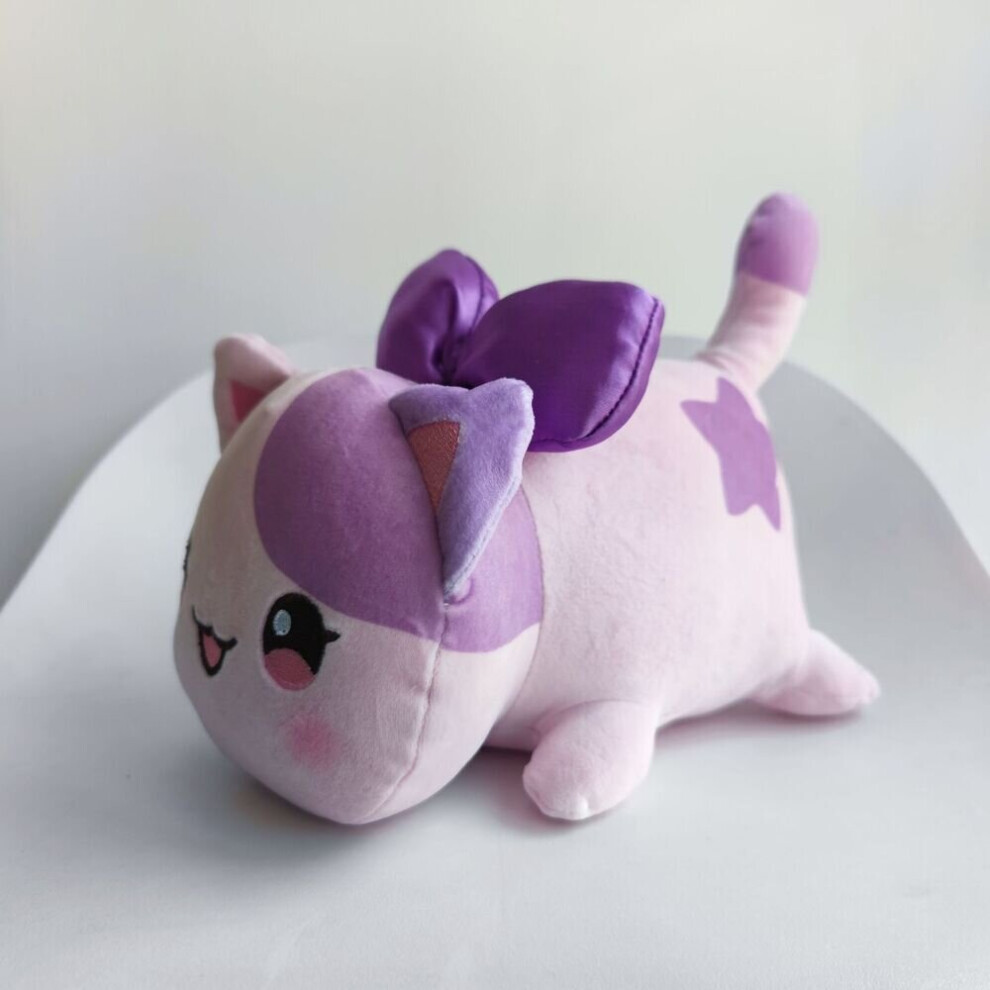 (  Bow-knot) Plushie Toy Aphmau Cat Stuff Toys Soft Stuffed Doll Birthday Xmas