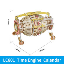 (LC801) Robotime ROKR Time Art Zodiac Wall Clock 3D Wooden Puzzle Games Model Building