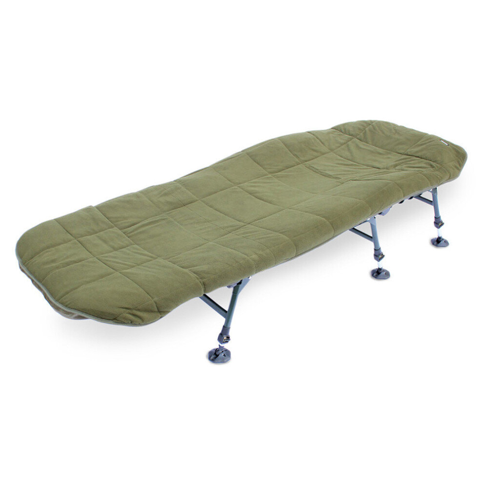 Abode Bed Cover made from Hollow Fill Quilted Fleece Bedchair Mattress Topper for Carp Fishing & Camping beds