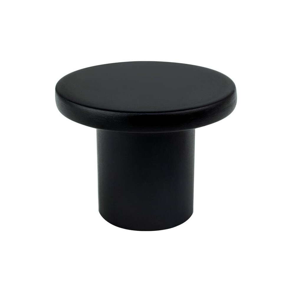 R. Christensen By Berenson 6081-1055-C Disc Knob, Large - Black 724086055043