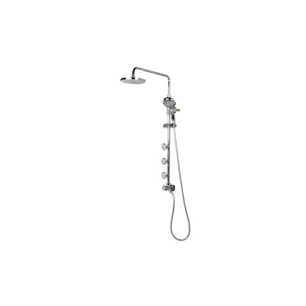 Pulse Showerspas 1028-CH-1.8GPM 1.8 GPM Lanikai Shower System with 8 in. Rain Showerhead, Chrome-image-OPC-PBDP7B8-NEW