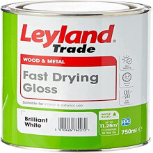 Leyland Trade 306717 Fast Drying Gloss, Brilliant White, 0.75 Litres