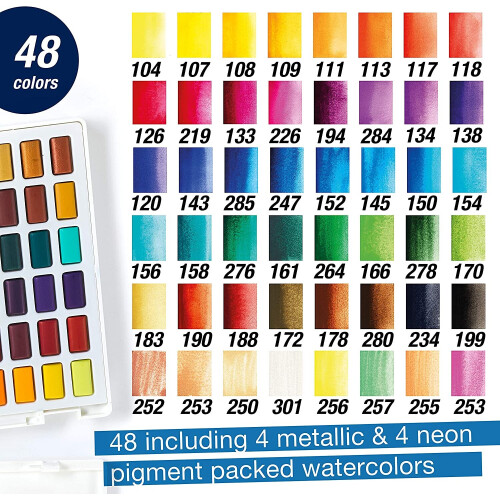 Faber-Castell Faber-Castell Aquarellfarben, mehrfarbig, 48 1