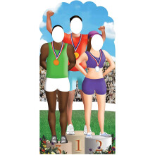 Star Cutouts Cut Out Artists Picture Althletics Sporting Medal Games Stand-in