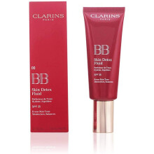 CLARINS BB SKIN DETOX Fluide SPF25 03 Foncé – 45 ml – Soin Perfecteur Teint &amp; Protection