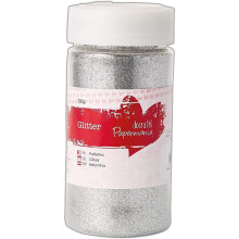 docrafts 250g Large Glitter Pot - Silver