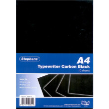 Stephens RS520153 40g Typewriter Carbon Paper - Black (Pack of 100)
