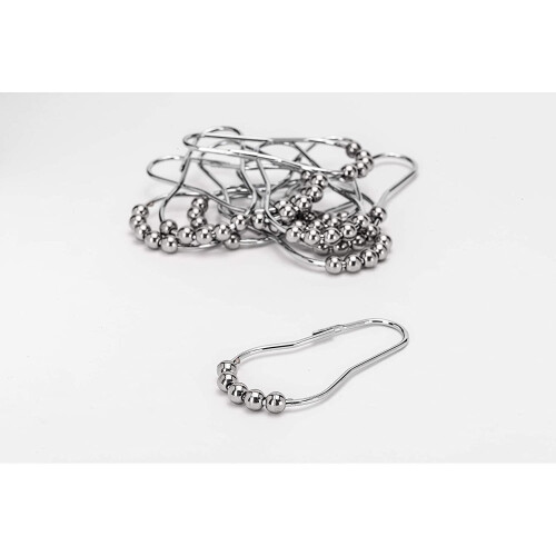 Croydex Croydex AK141641 Chrome Bead Shower Curtain Rings 2