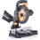 Evolution Power Tools R210CMS Compound Mitre Saw With Multi-Material Cutting, 45 Bevel, 45 Mitre, 1200W, (230 V) 1