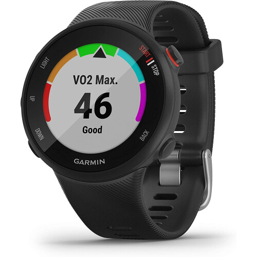 Garmin Garmin Forerunner 45S GPS Running Watch with Coach Training Plan Support - Black, Small