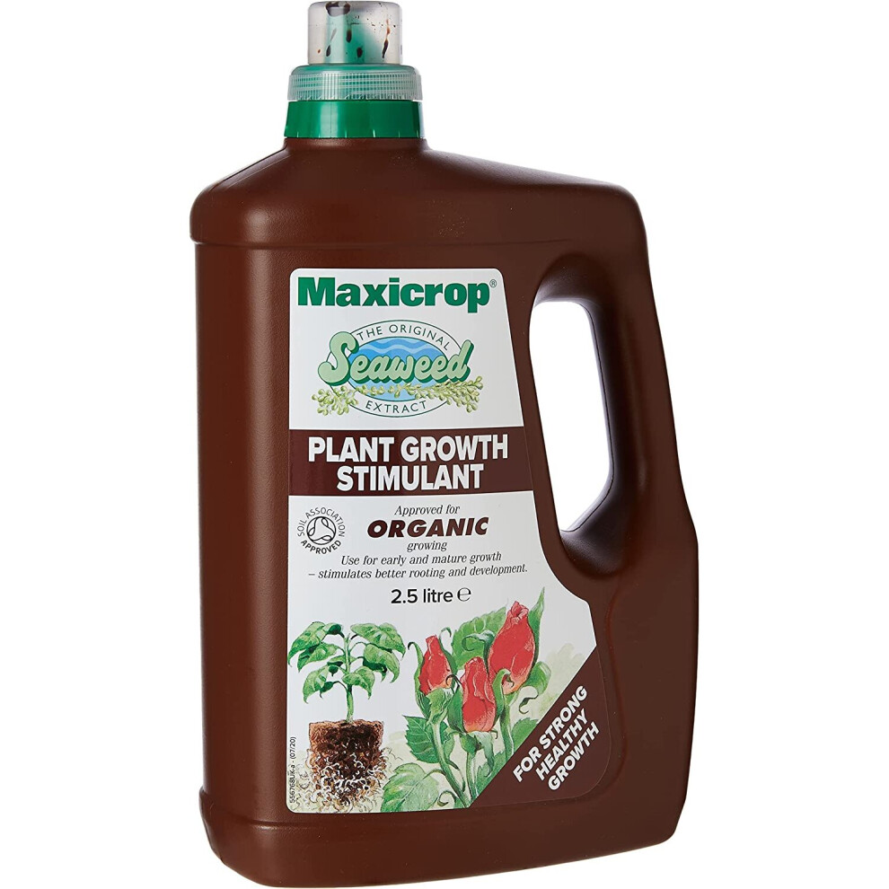 Maxicrop Popgs4tl Original Seaweed Extract, Organic Plant Growth Stimulant, 2.5L, Concentrate