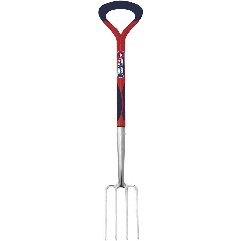 Spear and Jackson 1994EL/09 Select Stainless Border Garden Fork, Blue