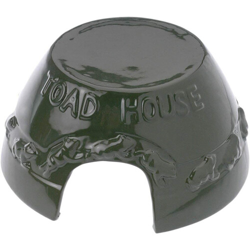 Esschert Design WA07 10 x 20 x 19cm Ceramic Toad House - Green