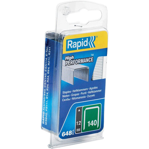 Rapid RAPID 140/12Nb 12Mm Galvanised Staples Narrow Box 650 2