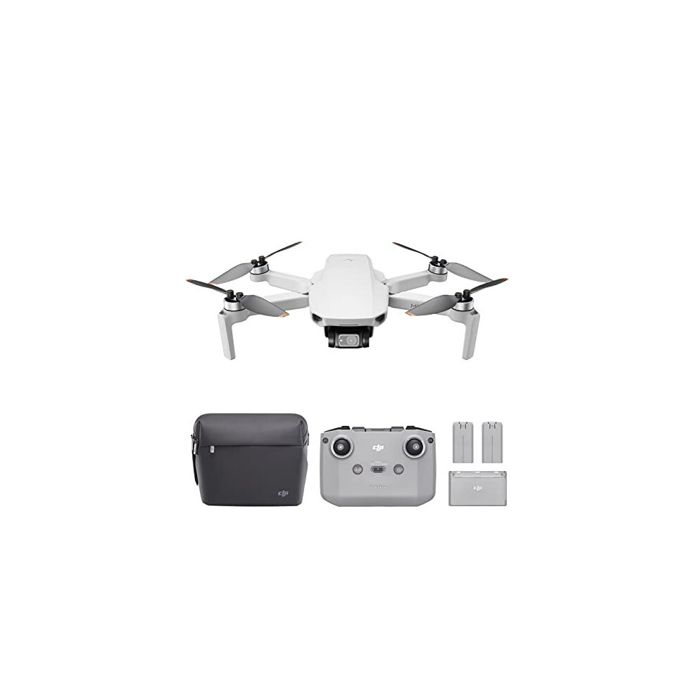 DJI Mini 2 Fly More Combo - Ultralight and Foldable Drone Quadcopter, 3-Axis Gimbal with 4K Camera, 12MP Photo, 31 Minutes Flight Time, OcuSync 2.0 HD