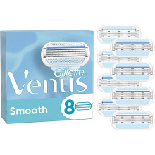 Gillette Venus Smooth Women's Razor Blades, Pack of 8 Refill Blades