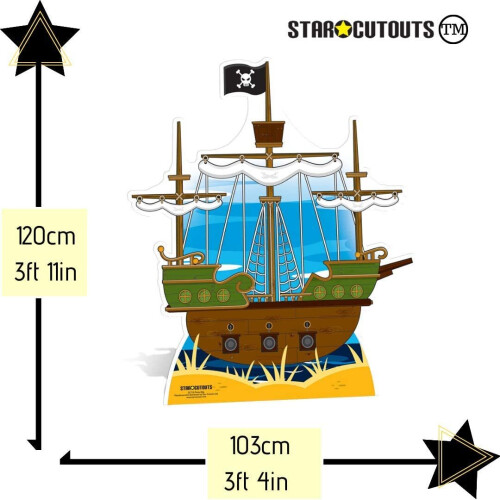 Star Cutouts Ltd Pirate Ship Cut Out 1