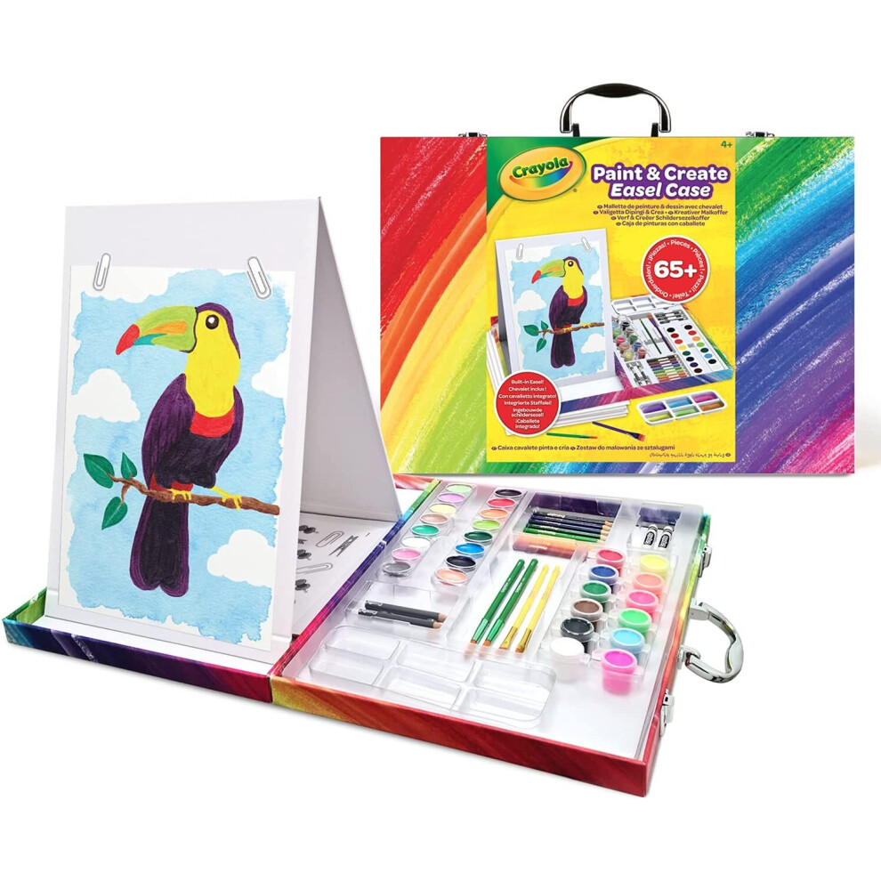 CRAYOLA 04-1169-E-000 Paint & Create Easel Case, Multi