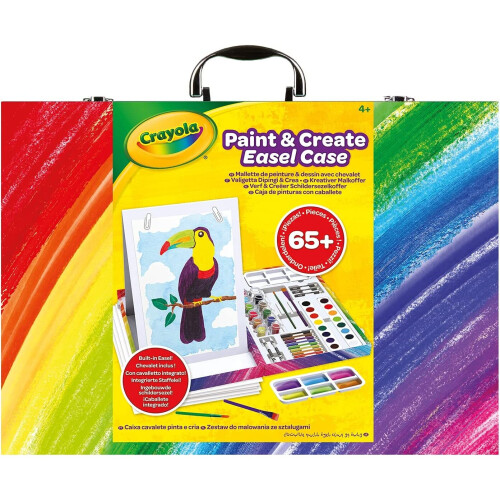 Crayola CRAYOLA 04-1169-E-000 Paint & Create Easel Case, Multi 1