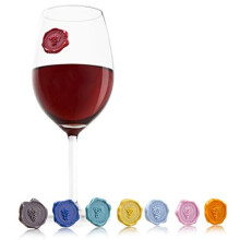 Vacu Vin Glass Markers Classic Set of 8 - Grapes Design