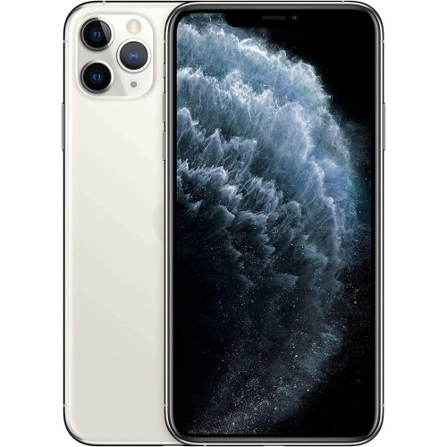 Refurbished Apple Apple iPhone 11 Pro Max 256GB - Silver - Unlocked (Renewed)